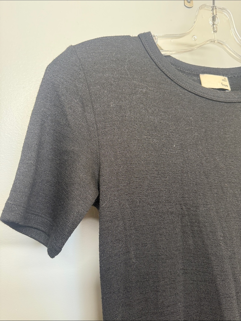 Wilfred Black Short-Sleeve Midi Knit Dress - Picture 3 of 6